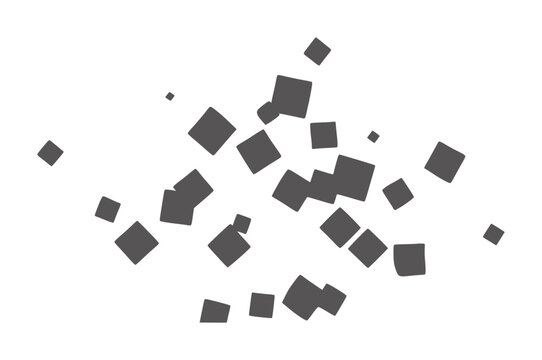 Scattered dark gray squares a white abstract pattern geometric