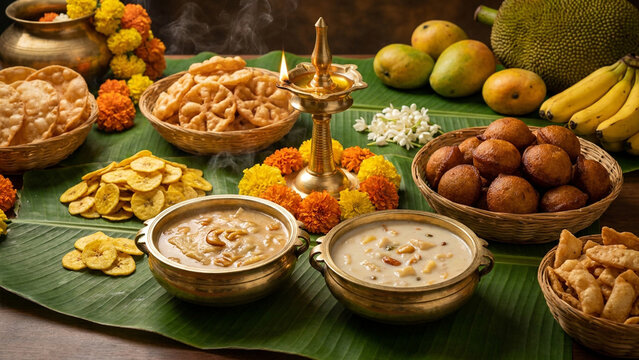 Authentic South Indian Sweet Payasam and Snacks