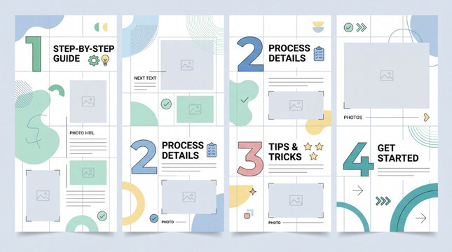 Minimal KPI Story Template with Bold Numbers