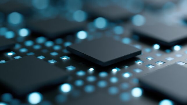AI chip empire, glowing semiconductors, trillion dollar technology race