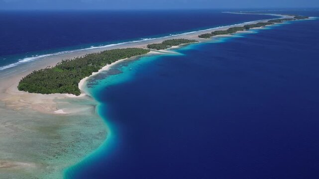 aerial view of the sea Eneko, Marshall Islands 