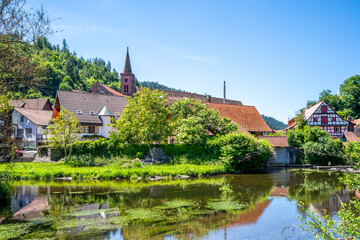 Obraz premium Altstadt, Schiltach, Schwarzwald, Deutschland 