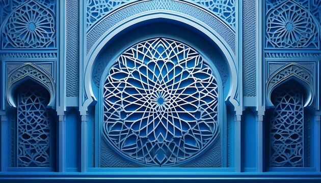 intricate blue moroccan architecture with detailed designs and patterns moroccan architecture blue intricate designs
