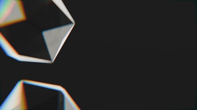looping 3d geometric icospheres on solid colour background, abstract 3d looping background wallpaper