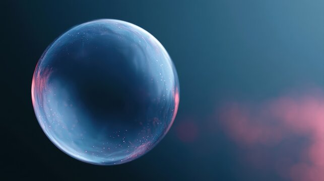 bubble market visualization, inflated digital chart ready to burst, speculative investing background