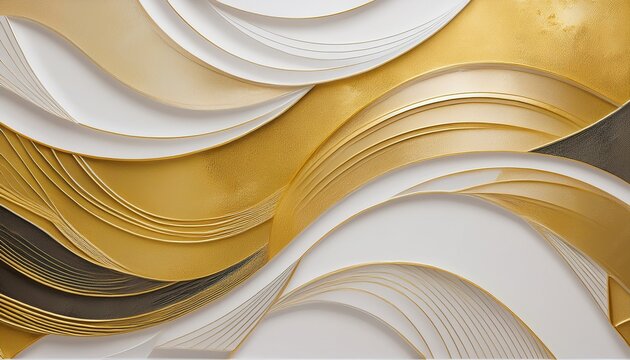 abstract geometric pattern with gold and white tiles interior design wall art tile pattern geometric background architectural design contemporary art