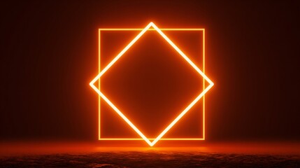 Naklejka premium Vibrant Neon Orange Light Abstract Background