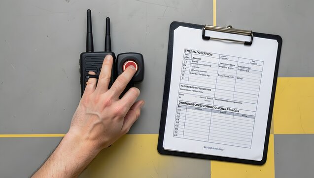 hand adjusting knob near radio device