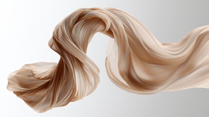 Fototapeta premium Ethereal 3D Fashion Animation: Floating Delicate Airy Fabric Showcase
