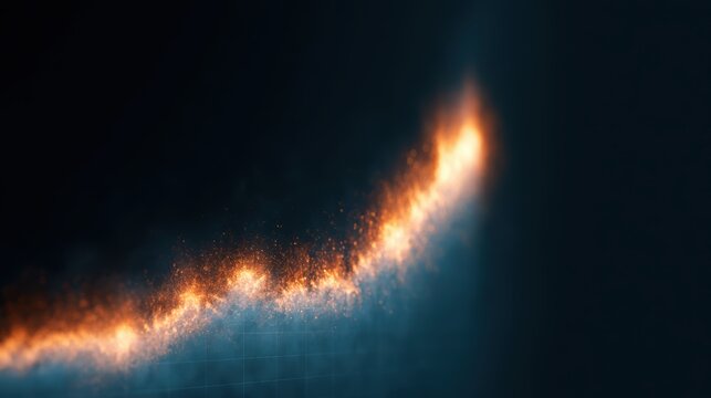 fictional market pump concept, explosive upward graph, speculative investment energy, dark modern finance background