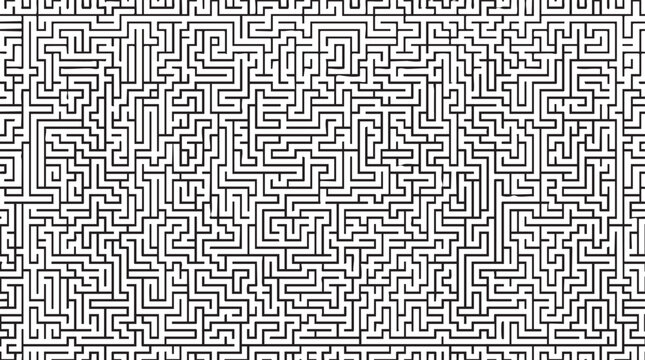 Complex maze pattern in gray and white