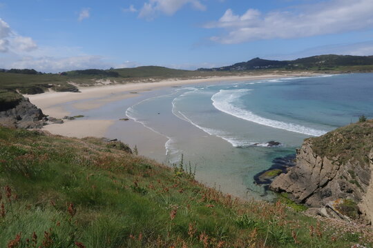Playa con nubes