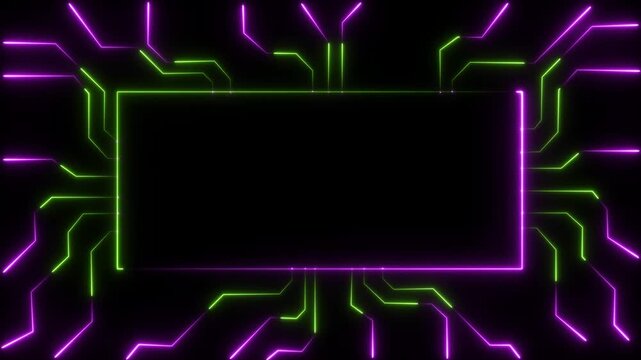 Futuristic interface and Glowing Hud circle hi-tech background. glowing Globe eye circuit technology galaxy and space concept Digital Data moving 4k Animation video on Black Background