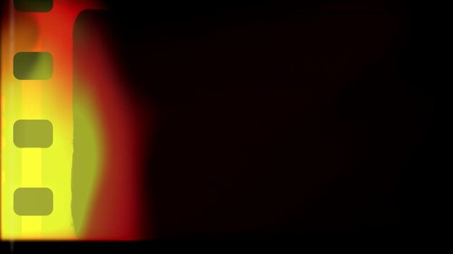4K Vintage Film Frames Sprockets and Light Leaks Overlay