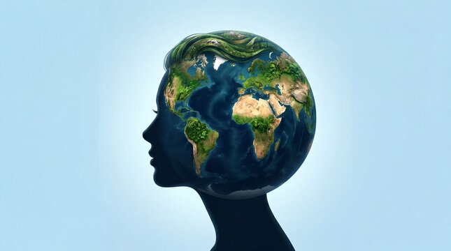 Earth in Human Mind &ndash; Environmental Awareness and Global Sustainability Concept
