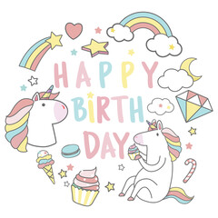 Obraz premium Happy Birthday png, transparent background