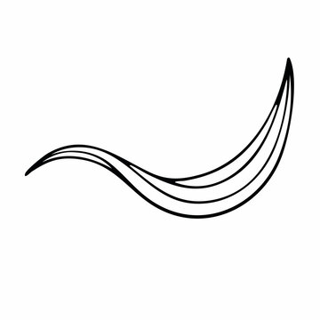 Lignes abstraites fluides en mouvement &eacute;l&eacute;gant