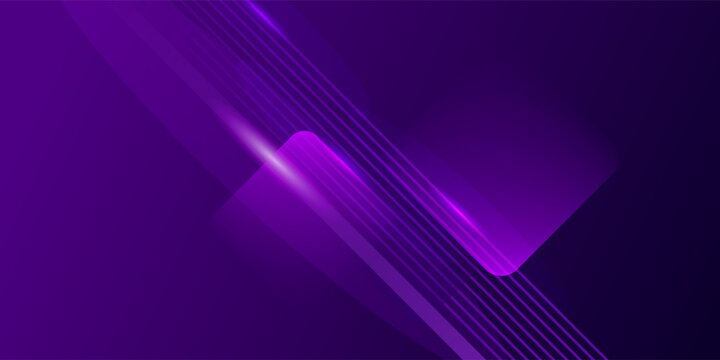 Abstract glowing diagonal stripe with purple and dark Polygon luxury background vector. Social ads banner or Landing page.