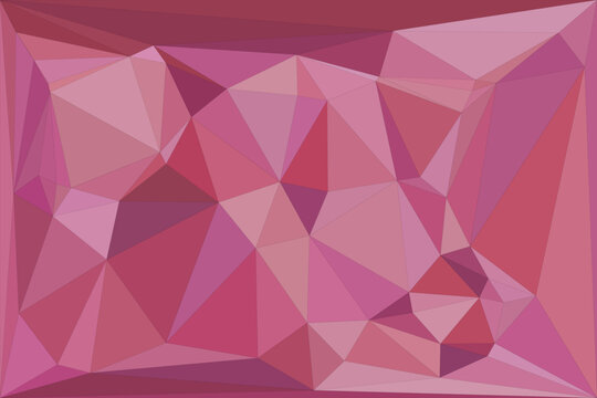 Cranberry and burgundy polygonal background with abstract triangular mosaic pattern art.