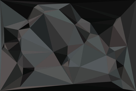 Dark grey geometric pattern with abstract triangle shapes for modern digital background design.