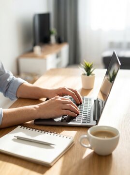 businessman working on laptop
