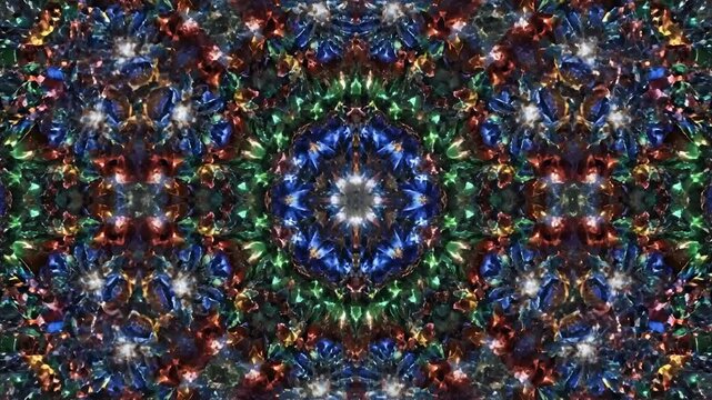 Abstract Kaleidoscopic Pattern of Colorful Lights and Reflections 2.