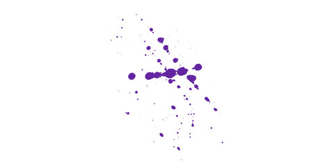 Naklejka premium Abstract Purple Particle Dots Scatter on White Background Minimalist Design