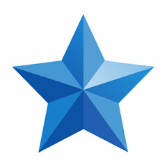 Obraz premium Blue Star Icon