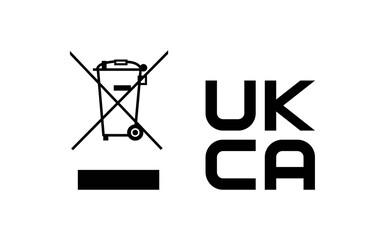 Obraz premium WEEE & UKCA Signs Vector