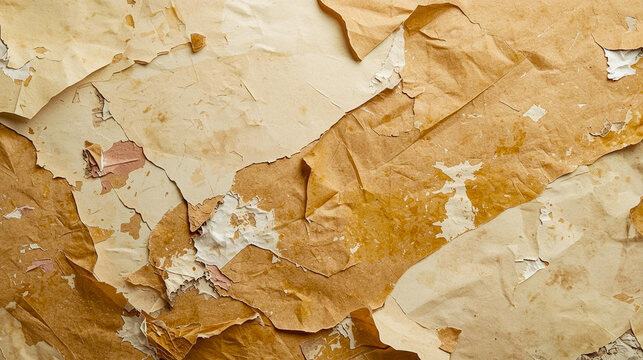 Textured light golden brown distressed paper background &ndash; vintage rustic aesthetic design for brand identity, advertising, social media, website, product photography, packaging and professional UI