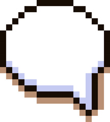 Fototapeta premium Speech Bubble Pixel Art Retro