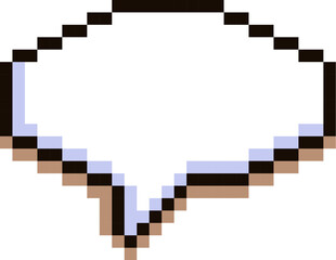 Fototapeta premium Speech Bubble Pixel Retro 8 Bit