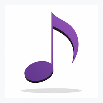 Purple Eighth Note Icon