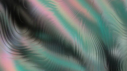Abstract colorful background with wavy lines and pastel colors of pink green and gray hues  decorative texture
