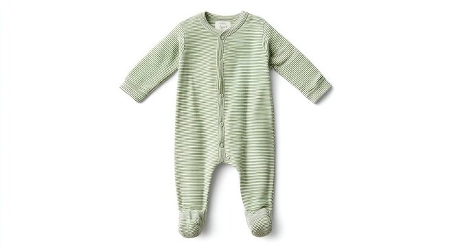 Soft Organic Cotton Baby Footed Pajamas for Newborns and Infants.