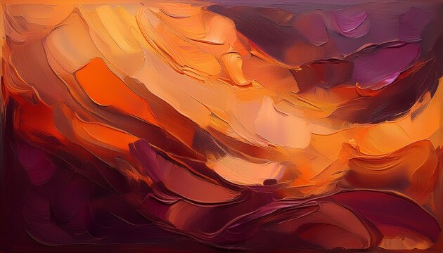 painted background with dark orange brown purple abstract colors