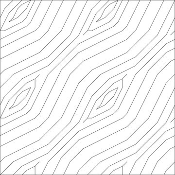 Wood grain pattern with diagonal flowing lines and knot details. Monochrome line art for architectural textures or design backgrounds.