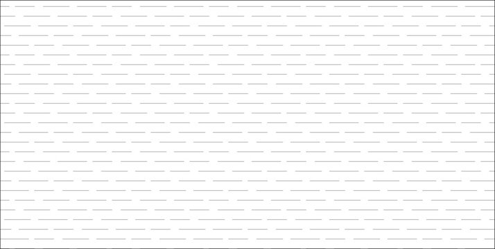 Pattern of horizontal dashed lines. Monochrome line art for architectural hatching, textures, or decorative backgrounds.