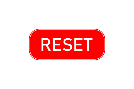 Red Reset Button Stock Illustration