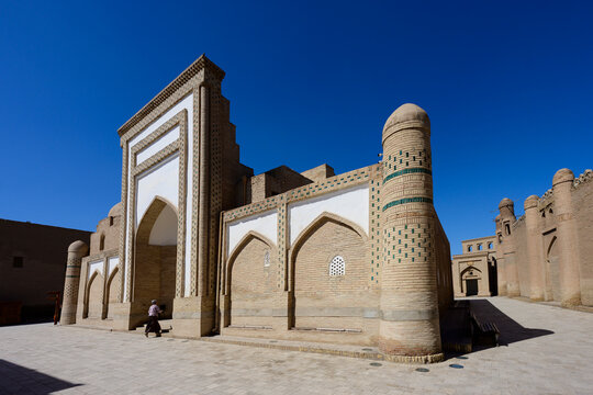 Woman Entering Muhammad Amin Inoq Madrasa, Khiva, Uzbekistan