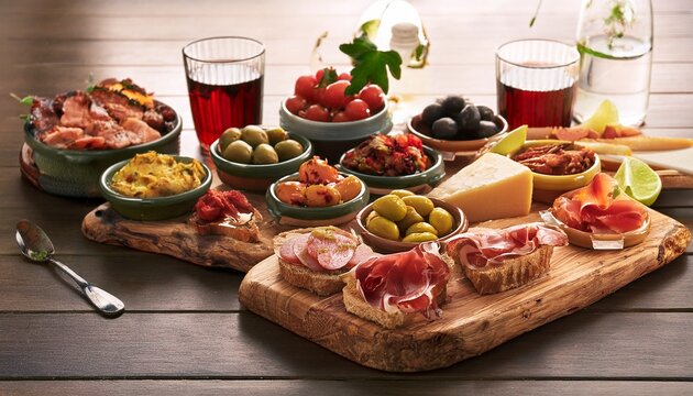 tapas food table