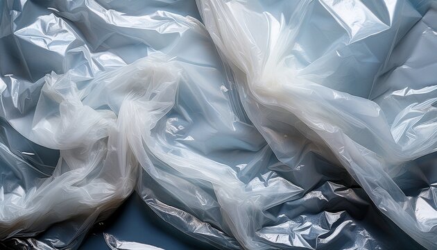 crinkled plastic bag texture transparent