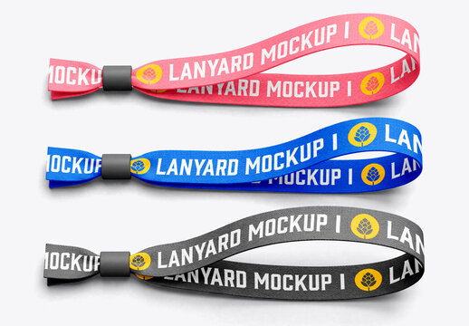 Elastic band set mockup