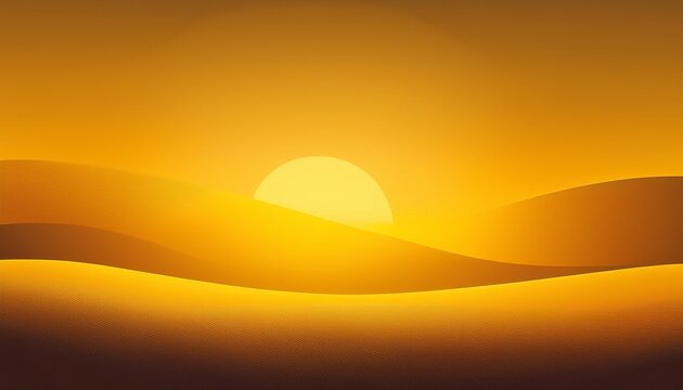gradient yellow hue sunrise glow landscape atmosphere phone wallpaper background ai generated