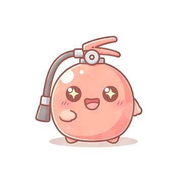Cute cartoon pig face with simple thick border illustration.