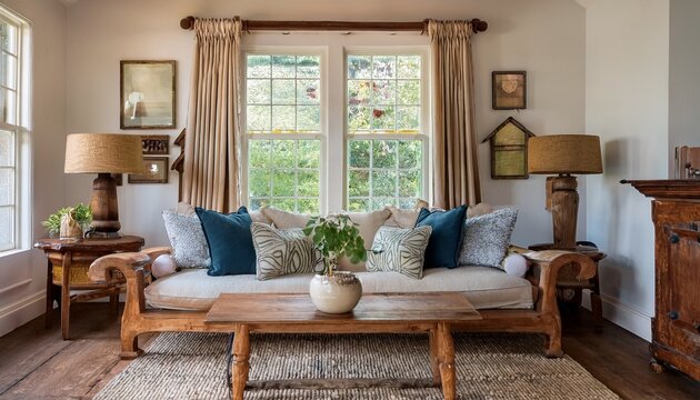 cottage living room decor sitting room and interior design antique furniture sofa and home decor in english country house and elegant farmhouse style