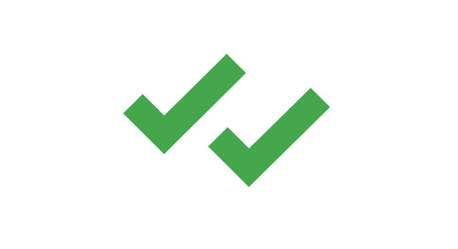 Green Check Mark Symbols.