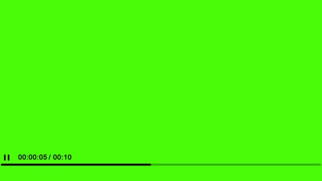 play icon, video play icon for website and mobile design animation on green background.
