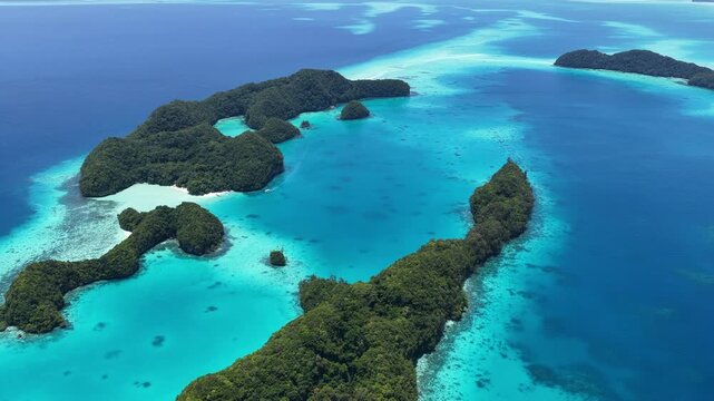 Palau's scenic Rock Islands hide many beaches and fringing reefs. This extraordinarily beautiful island-nation is a popular destination for divers, snorkelers, kayakers, and World War II historians. 