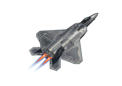 Gray fighter jet with flames png on transparent background